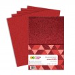 Arkusze piankowe, Brokat Red, Happy Color A4