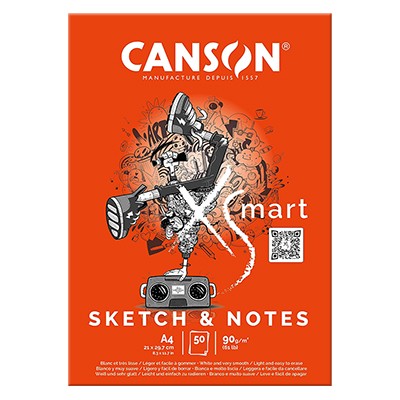 Blok XSmart Sketch & Notes A4, 50 ark. 90 g/m²