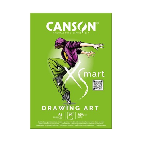 Szkicownik XSmart Drawing Art A4, 40 ark. 150 g/m²