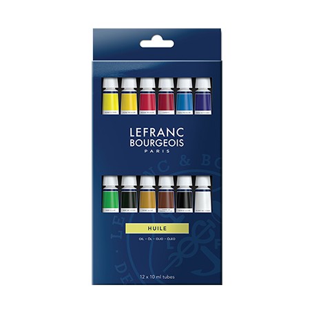 Farby olejne Lefranc & Bourgeois, 12 x 20 ml