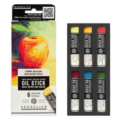 Sztyfty olejne Oil Stick Mini - Bicoloured Apple, 6 szt.