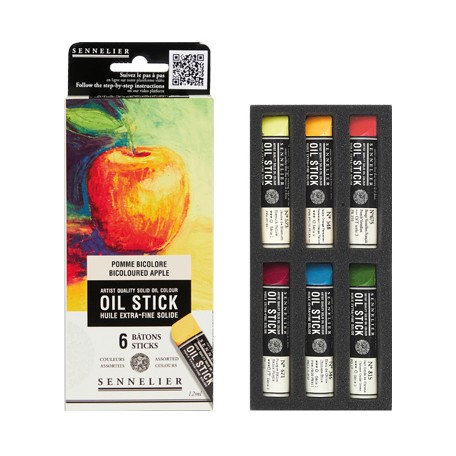 Sztyfty olejne Oil Stick Mini - Bicoloured Apple, 6 szt.