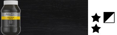 331 Ivory Black, farba akrylowa serii Galeria 1000 ml