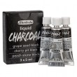 Trio Liquid Charcoal, węgiel w tubce Schmincke 3x15 ml