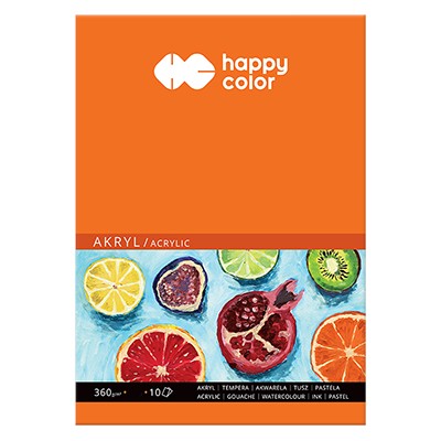 Blok do farb akrylowych Happy Color, 10 ark. A3