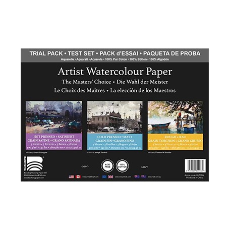 Papier do farb akwarelowych Trial Pack Baohong 28 x 38 cm