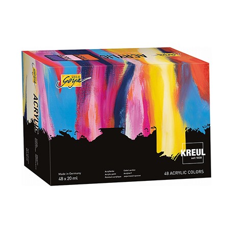 Farby akrylowe Solo Goya Kreul, 48 x 20 ml
