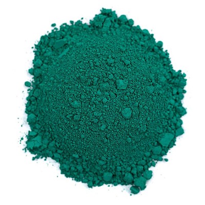 Zieleń szmaragdowa Viridian, sypki pigment Kremer 25 g