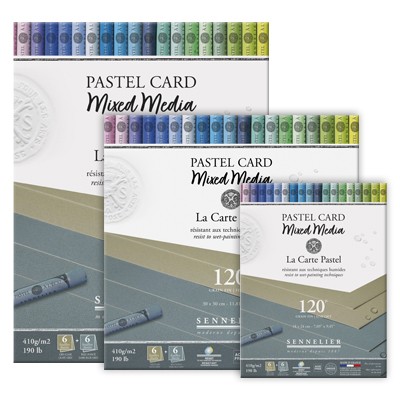 Blok Pastel Card Mixed Media – Grey Shades 18 x 24 cm