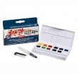 Akwarele Watercolour Paint Pan Set, Derwent, 12 kol.