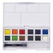 Akwarele Watercolour Paint Pan Set, Derwent, 12 kol.