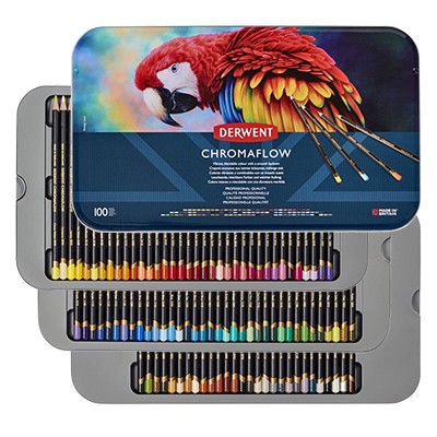 Derwent Chromaflow kredki rysunkowe, 100 kolorów