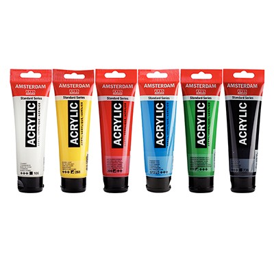 Zestaw farb akrylowych Talens Amsterdam 6 x 120 ml