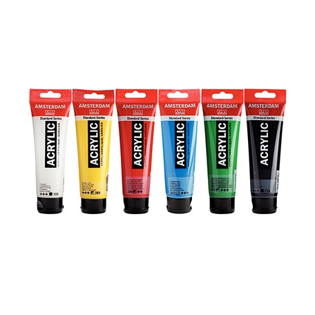Zestaw farb akrylowych Talens Amsterdam 6 x 120 ml