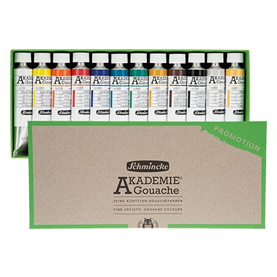 Zestaw farb Gouache Akademie Schmincke, 12 x 20 ml