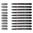 Pisaki Pigma Micron Black Edition Sakura, 10 sztuk