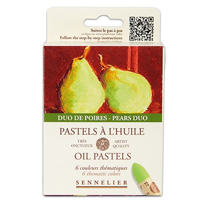 Pastele olejne Pears Duo Sennelier, 6 kolorów