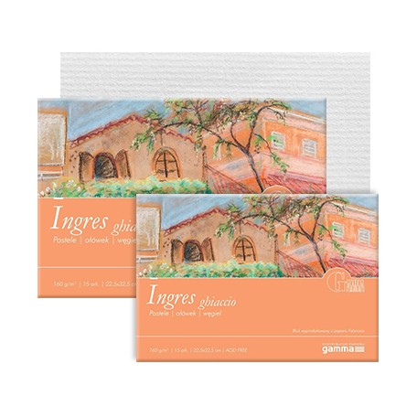 Blok do pasteli Ingres Ghiaccio 160 g fabriano gamma