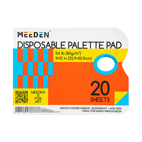 Papierowa paleta malarska Meeden 22.9 x 30.5 cm, 20 ark.