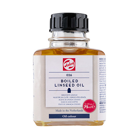 026 Olej lniany gotowany Talens, 75 ml