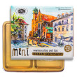 Mini Urban Sketchers Set GOLD, akwarele Aquarius 8 kol.