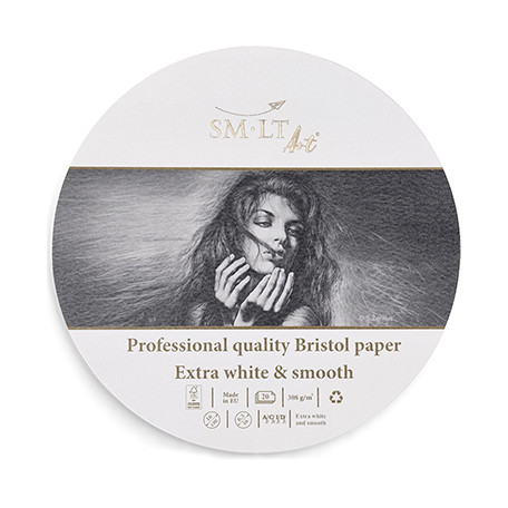 Professional Bristol SMLT, okrągłe arkusze, średnica 16 cm
