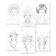 Kolorowanka Odelia Women Clairefontaine, A4