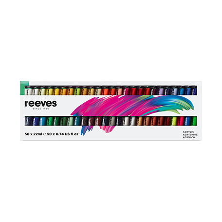 Zestaw farb akrylowych Reeves 50 x 22 ml