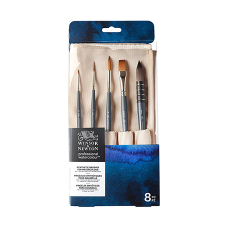 Zestaw pędzli Professional Watercolour W&N, 8 sztuk