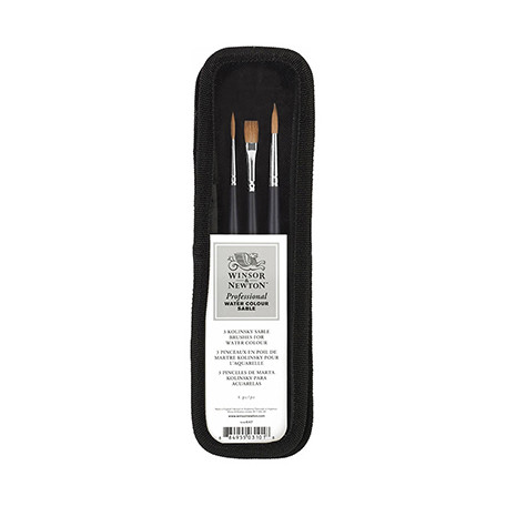 Zestaw pędzli Professional Watercolour W&N, 3 sztuki