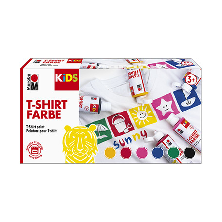 Farby do tkanin Marabu Kids 6 x 80 ml