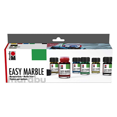 Easy Marble Starter Set, marmurkowe farby, 6 elem.