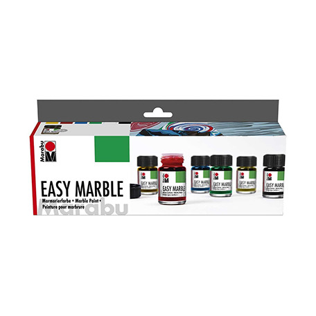 Easy Marble Starter Set, marmurkowe farby, 6 elem.
