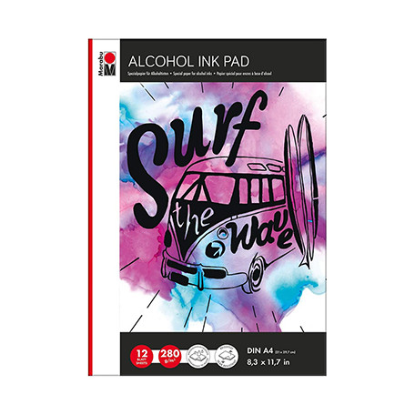 Blok papieru do tuszy alk. A4, 12 ark. 280 g/m²