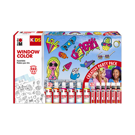 Żelowe farby witrażowe Marabu 6 x 80 ml