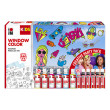 Żelowe farby witrażowe Marabu 6 x 80 ml