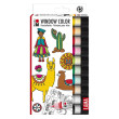 Lama, farby witrażowe Window Color Marabu 10 x 25 ml