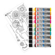 Lama, farby witrażowe Window Color Marabu 10 x 25 ml