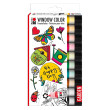 Garden, farby witrażowe Window Color Marabu 10 x 25 ml