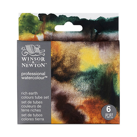 Rich Earth Colours, akwarele Professional W&N, 6 x 5 ml