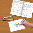 Brush Lettering Starter Kit, zeszyt ćwiczeń, Kuretake