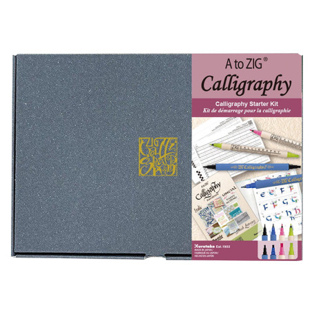 Calligraphy Starter Kit, zeszyt ćwiczeń, Kuretake