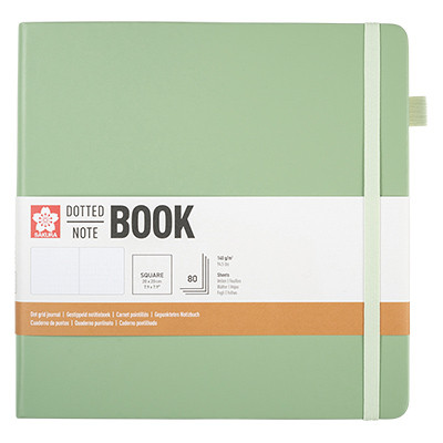 Szkicownik Dotted Book Sakura, 20 x 20 cm / Pale Patina