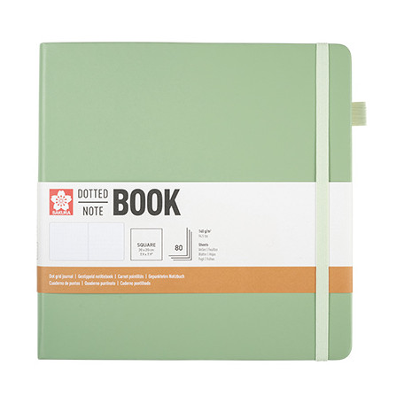 Szkicownik Dotted Book Sakura, 20 x 20 cm / Pale Patina