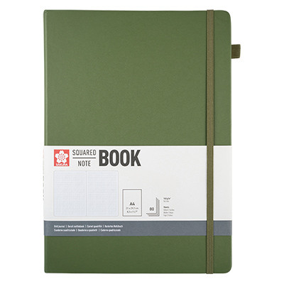 Szkicownik Squared Book Sakura, A4 / Pine Needle