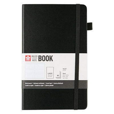 Szkicownik Ruled Book Sakura, 13 x 21 cm / Black