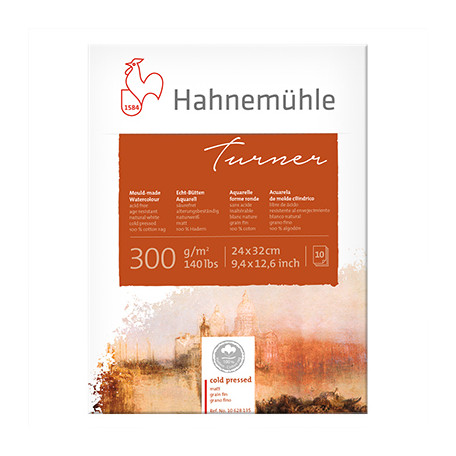 Blok akwarelowy Turner Hahnemuhle CP 24 x 32 cm, 300 g/m²