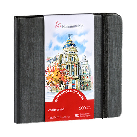 Watercolour Book Hahnemuhle 14 x 14 cm, 30 ark. 200 g/m²