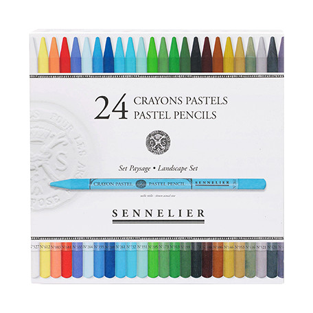 Landscape Set Pastel Pencils Sennelier, zestaw 24 kolory