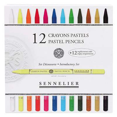 Introductory Set Pastel Pencils Sennelier, zestaw 12 kolory